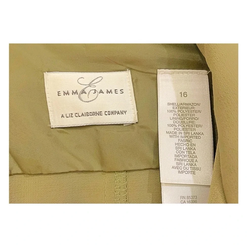 Flash Sale Emma James Sage Green Blazer Chic & Elegant Size 16
